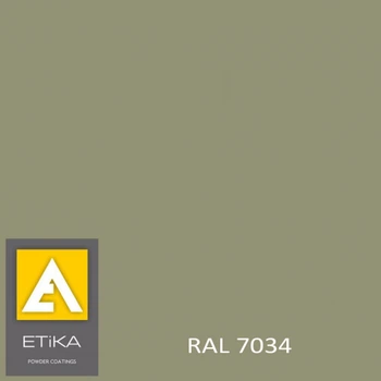 Краска порошковая полиэфирная Etika Tribo Серая RAL 7034 матовая