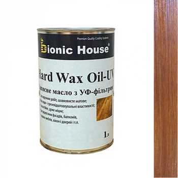 Олія для дерева Bionic House Hard Wax Oil - UV з твердим воском і УФ-захистом Ірис