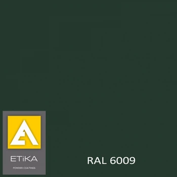 Краска порошковая полиэфирная Etika Tribo Зеленая RAL 6009 матовая