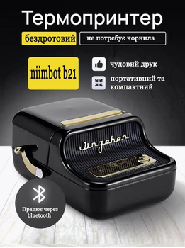 Портативный термопринтер для этикеток NIIMBOT B21 Black