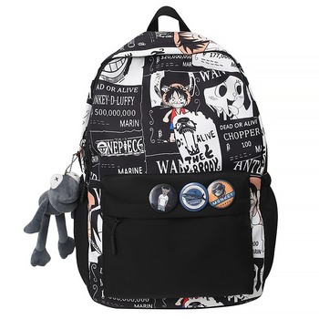Рюкзак Lesko 83124 Black 20L з аніме підлітковий