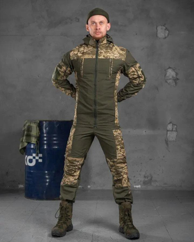 Мужской тактический весенний костюм Горка L пиксель+олива