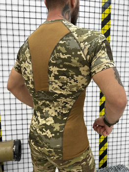 Тактическая мужская футболка дышащая L пиксель