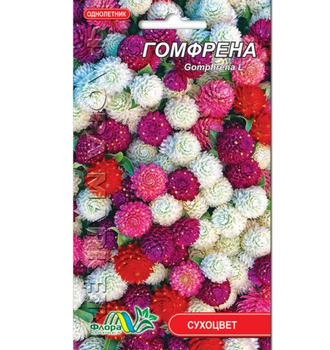 Семена гомфрена смесь разные цвета сухоцвет однолетник низкорослый 0.1 г