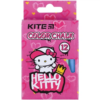 Мел кольоровий 12шт. KITE HK21-075 Hello Kitty (12) /HK21-075/