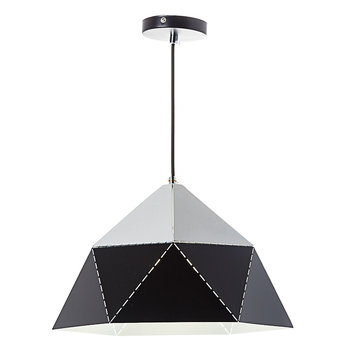 Люстра підвіс чорно біла з трикутним дизайном (45-81-NI002/L/black)