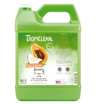 Шампунь-кондиционер для кошек и собак TropiClean Papaya & Coconut (Папайя и кокос) 3.8 (л)