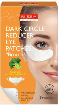 Патчі під очі Purederm Dark Circle Reducer Eye Patches Гель-броколі 6 шт (8809541194184)