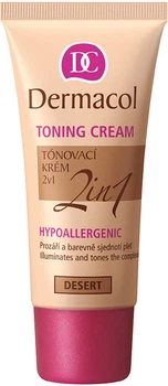 Легкий зволожуючий тональний крем Dermacol Toning Cream 2 in 1 30 мл 03-Desert (85952539)