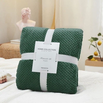 Плед-покрывало Soft Warm Fluffy Blanket 70х100 см Зеленый