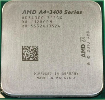 Процессор AMD Liano A4-3400 2.7 GHz 2 ЯДРА sFM1 ( AD3400OJZ22GX ) Б/У