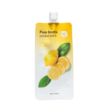 Ночная маска для лица Missha Pure Source Pocket Pack Лимон 10 мл