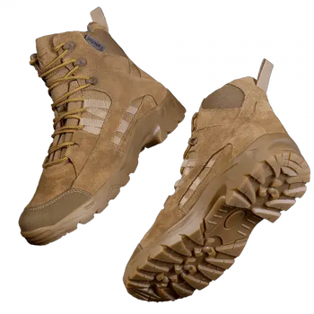 Чоловічі черевики демісезонні Oplot Койот 44 р Kali з натурального нубуку покриті гідрофобним просоченням дихаюча підкладка з мембранної тканини