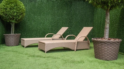 Шезлонг «Оптима Нова» Украинские конструкции бежевый без колес