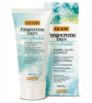 Фанго крем "холодная формула" с дренажным эффектом Guam Fangocrema Dren Effetto Freddo, 200 мл (4573)