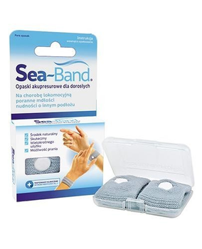 Акупресурний браслет від заколисування для дорослих, Сі Бенд, Sea Band, 2 шт