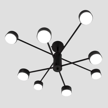 Люстра LUMINARIA RAY 8xGX53 (4+4) BLACK 220V IP20