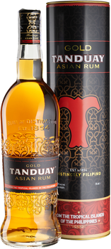 Ром Tanduay Asian Rum Gold 0.7 л 40% металевий тубус (1021000189570)