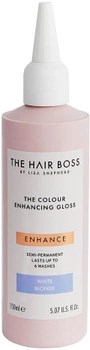 Освітлювач The Hair Boss The Colour Enhancing Gloss висвітлення холодного відтінку блонду White Blonde 150 мл (5060427356710)