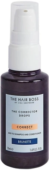 Kropelki The Hair Boss The Corrector Drops korygujące ciemny kolor włosów Brunette 50 ml (5060427356659)