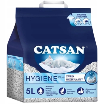 Бентонітовий наповнювач Catsan Hygiene для котячого туалету 5 л (4008429130342)
