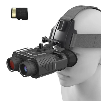 Бинокуляр ночного видения GVDA918 с креплением на голову и картой памяти на 64Гб (до 400м в темноте)