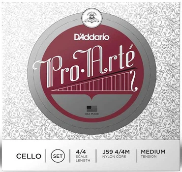 Струны для виолончели D'Addario Pro-Arté Cello String Set 4/4 Scale Medium Tension