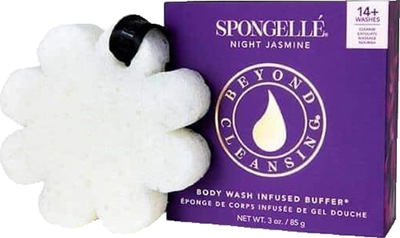 Gąbka nasączona mydłem Spongelle Boxed Flower do mycia ciała Night Jasmine (853831008796)