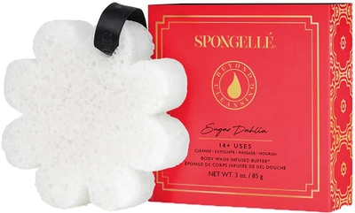 Gąbka nasączona mydłem Spongelle Boxed Flower do mycia ciała Sugar Dahila (853831008437)