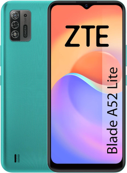 Мобільний телефон ZTE Blade A52 Lite 2/32GB Coral Green (6902176080364)