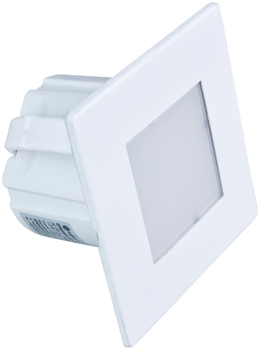 Світлодіодний світильник для сходів DPM квадратний матовий білий (YCB177W) (5906881210857)
