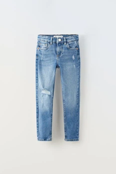 Джинси дитячі для дівчинки Zara SKINNY 7227/700 164 см Блакитний