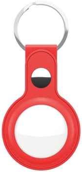Шкіряний брелок KeyBudz Leather Keyring для Apple AirTag Red