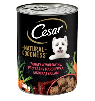 Mokra karma dla psów Cesar Mus wołowy 400 g (4008429141249)