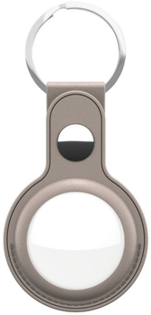 Шкіряний брелок KeyBudz Leather Keyring для Apple AirTag Sandy Beige (AT_S1_SBG)