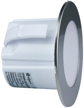 Світлодіодний світильник для сходів DPM круглий матовий сріблястий (YCB178S) (5906881206706)