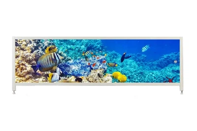Экран под ванну 150х55 см VERONA PREMIUM с рисунком Fish морские рыбки (усиленный)
