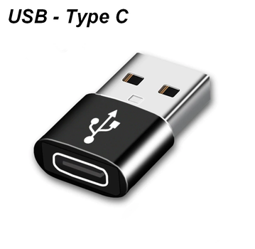 Адаптер перехідник USB - Type C Black