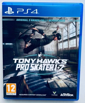 Tony Hawk's Pro Skater 1 + 2, Б/У, английская версия - диск для PlayStation 4