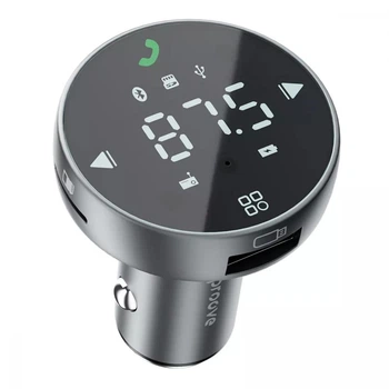 Автомобильное зарядное устройство Proove FM Launcher Sound Sync 30Вт Type-C+USB