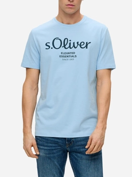 Koszulka męska s.Oliver 10.3.11.12.130.2141458-50D1 3XL Błękitna (4099975042807)