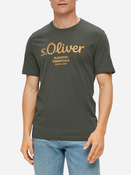 Koszulka męska s.Oliver 10.3.11.12.130.2141458-79D2 L Khaki (4099975043132)