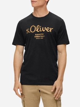 Koszulka męska s.Oliver 10.3.11.12.130.2141458-99D2 3XL Czarna (4099975043286)