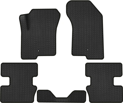 EVA коврики EVAtech в салон авто для Jeep Compass 2006-2011 1 поколение SUV USA 5 шт Black (JP3780CE5LA2RBB)