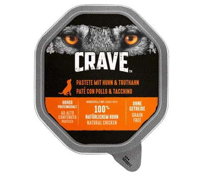 Mokra karma dla psów Crave z kurczakiem i indykiem 150 g (3065890149168)