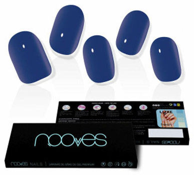 Żelowe paznokcie Nooves Laminas De Unas De Gel Eaux Profondes Premium Luxe Solid Color 20 szt (8436613950265)