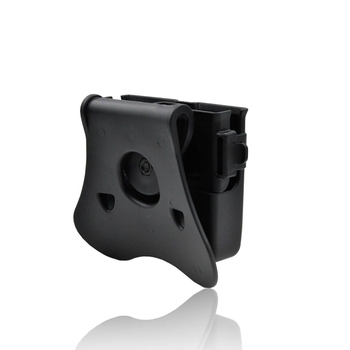 Двойной полимерный поясной подсумок (паучер) AMOMAX для двух магазинов пистолета Glock, Форт, Beretta с