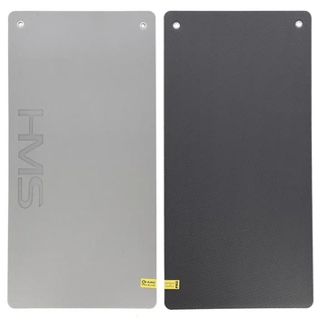 Килимок для фітнесу 120x60см EVA 15мм HMS Premium MFK07 світлосірий-чорний