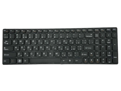 Клавиатура для ноутбука Lenovo IdeaPad (G580, G585, Z580, Z585, Z780) Black, (Black Frame), UA