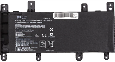 Аккумулятор PowerPlant для ноутбуков Asus X756UW (C21N1515) 7.4V 4650mAh (NB431755)